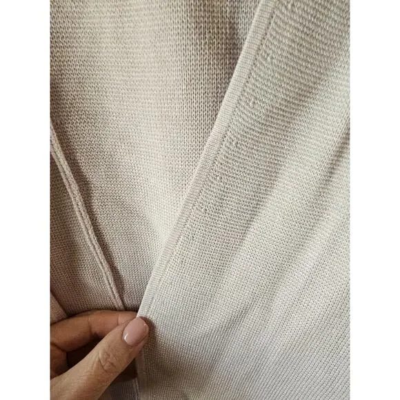 Eileen Fisher sz medium light lavender silk organic cotton blend cardigan - Picture 6 of 7